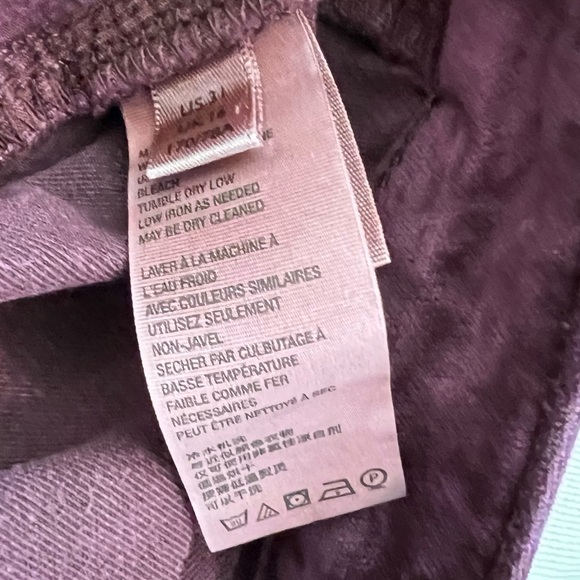 Free People Purple Microsuede Velvet Flare Bell Bottoms Size 31 We the Free - Picture 8 of 13